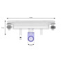 19cm LED Waterfall for spa