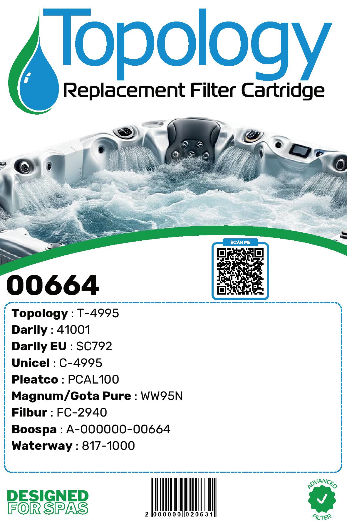 Filtre spa (41001 / C-4995 / PCAL100 / FC-2940)