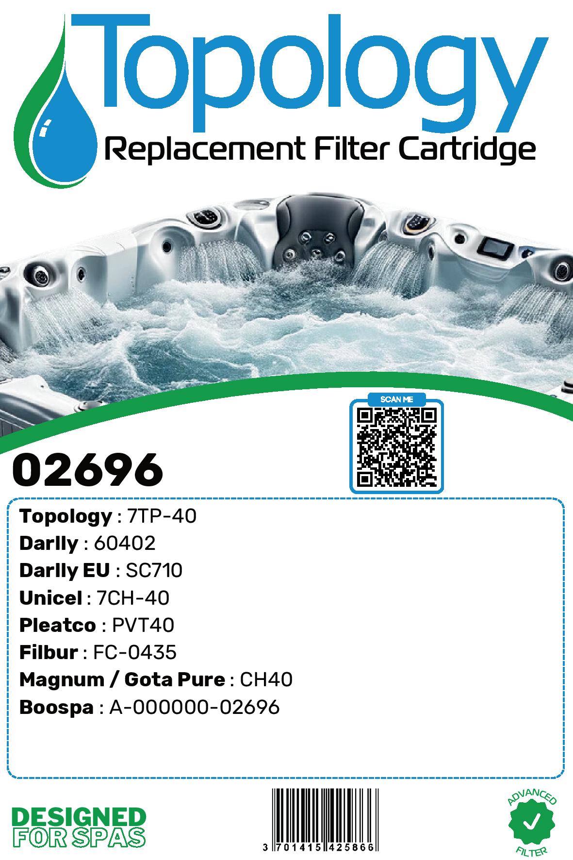 Filtre spa (70402 / 7CH-40 / PVT40 / FC0435)