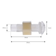 Lot de 5 traversées pour LED périphérique Modèle ''Diamond''