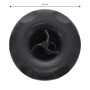 Buses Rising Dragon en 3 pouces (85mm) Roto ( jet rotatif ) ABS scalloped (Gris Anthracite)