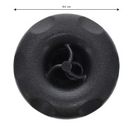 3 Zoll-Rotationsdüse (85 mm) - ABS abgeschrägt dunkelgrau