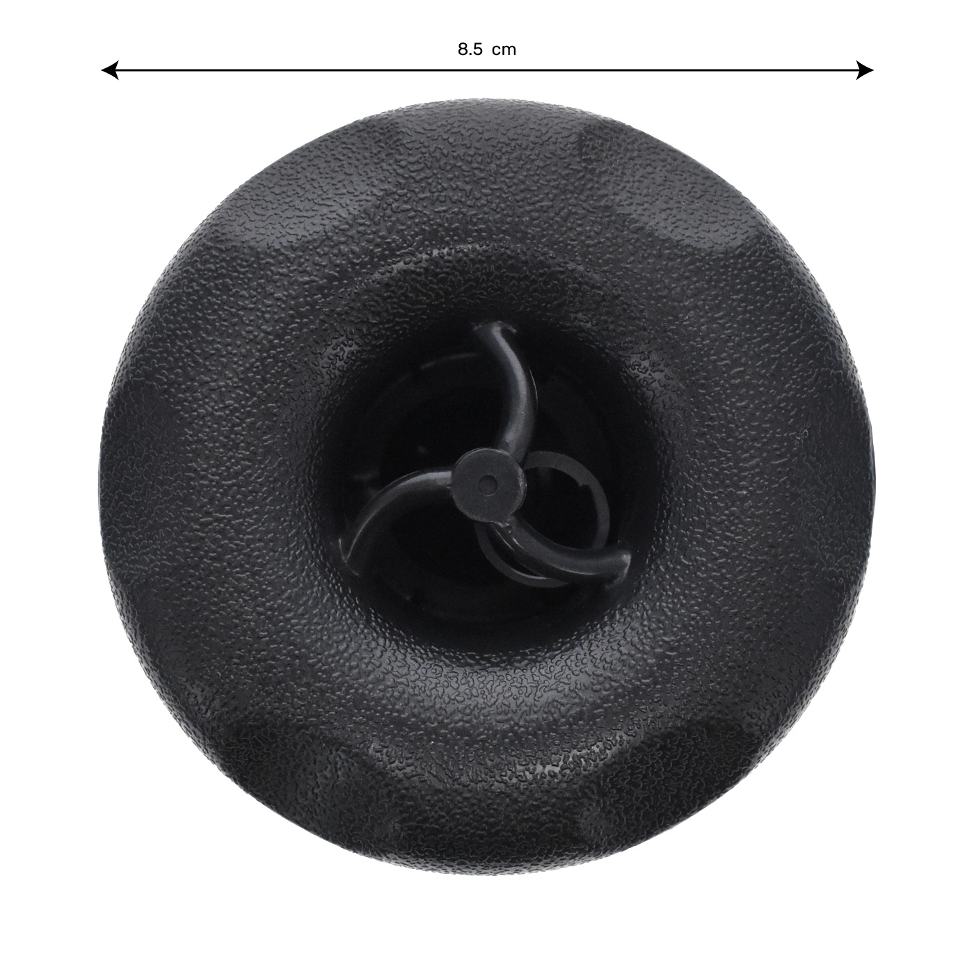 Jet Rising Dragon en 3 pouces (85mm) Roto ( jet rotatif ) ABS scalloped (Gris Anthracite)