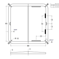 Whirlpool-Abdeckung passend für Envoy (bis 2013) (Hotspring) – mit Seitenplatten