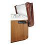 Covermate 1 Spa Cover Lifter Universal assembly on the spa skirt
