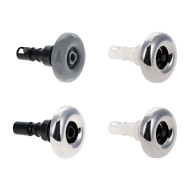 Whirlpool-Düse Crystal-Serie 2 Zoll (56 mm) Richtungsdüse ABS grau zum Schrauben