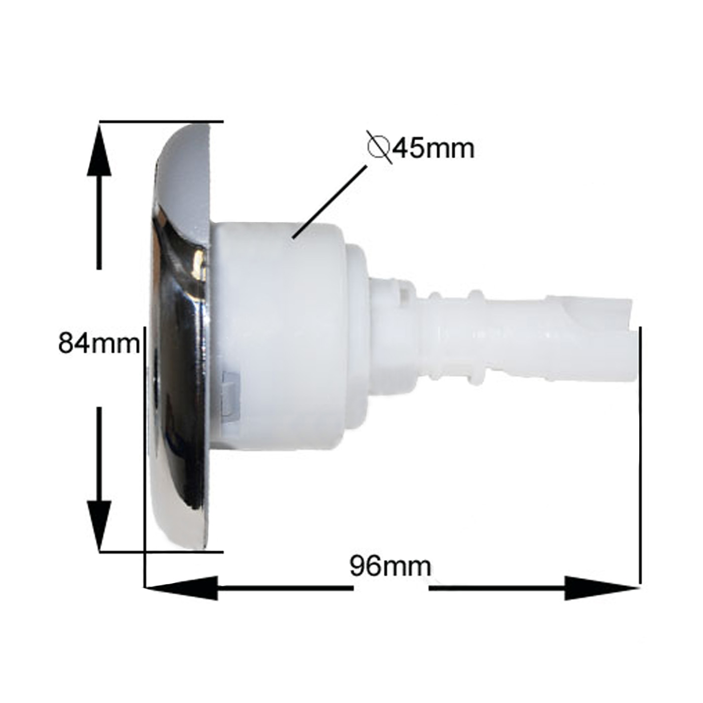 Jet 3" (84mm) Directionnel V2 Gris Wellis