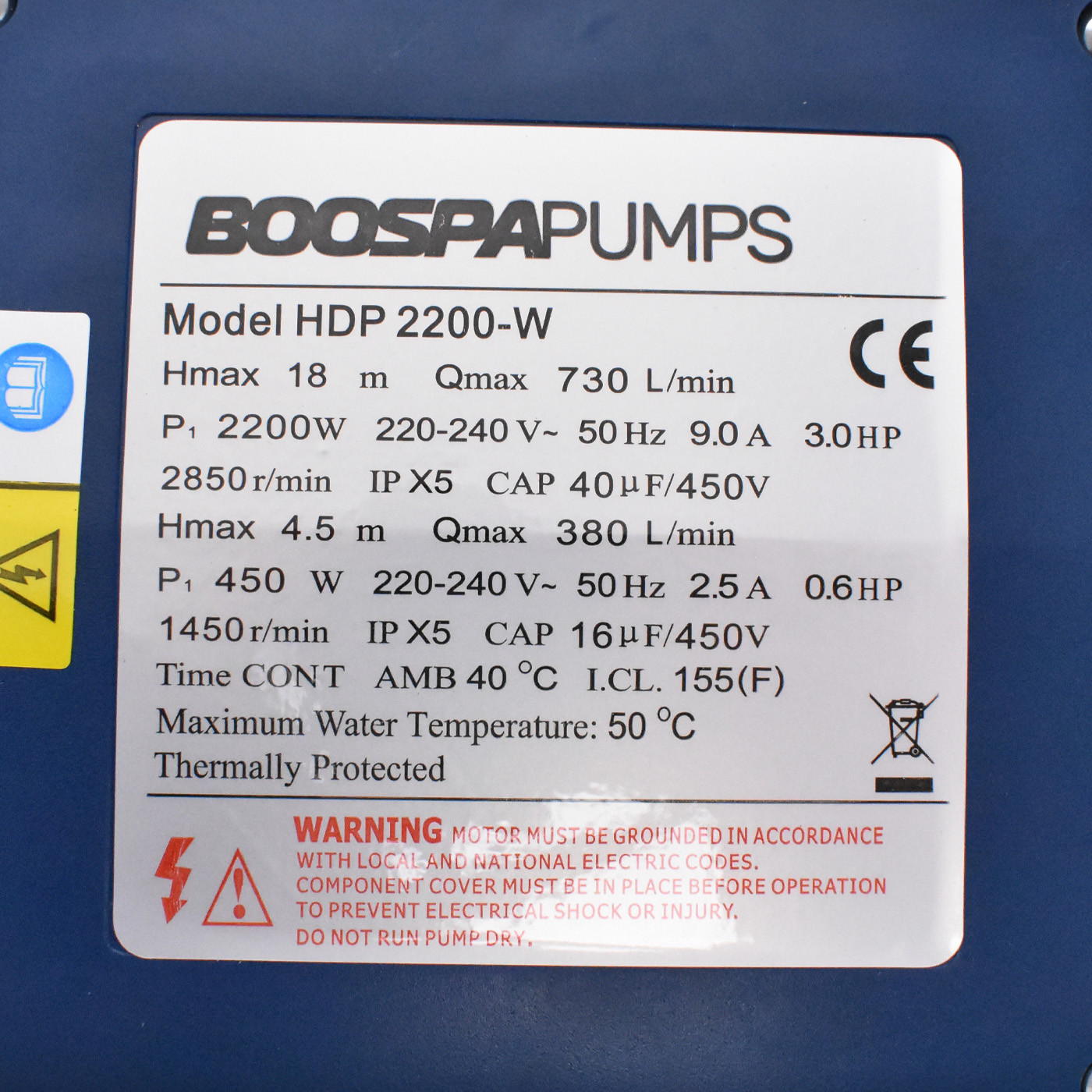 Pompe de massage HDP2200WII - 3.0HP - 2200W - bi-vitesse