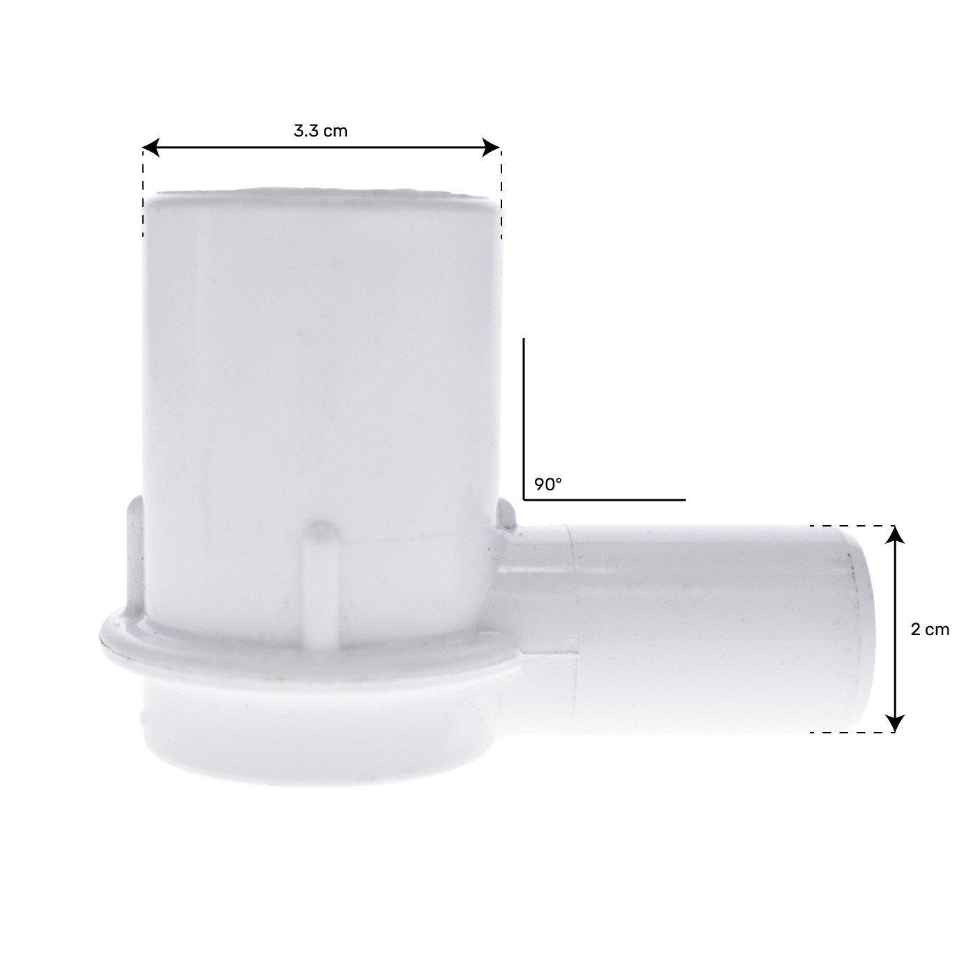 Coude 90° 1" M vers 3/4" lisse