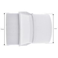 2" x 2.5" Super Hi-Flo straight adapter