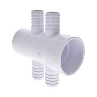 Nourrice 1.5" M/F vers 4 sorties 1/2" cannelées