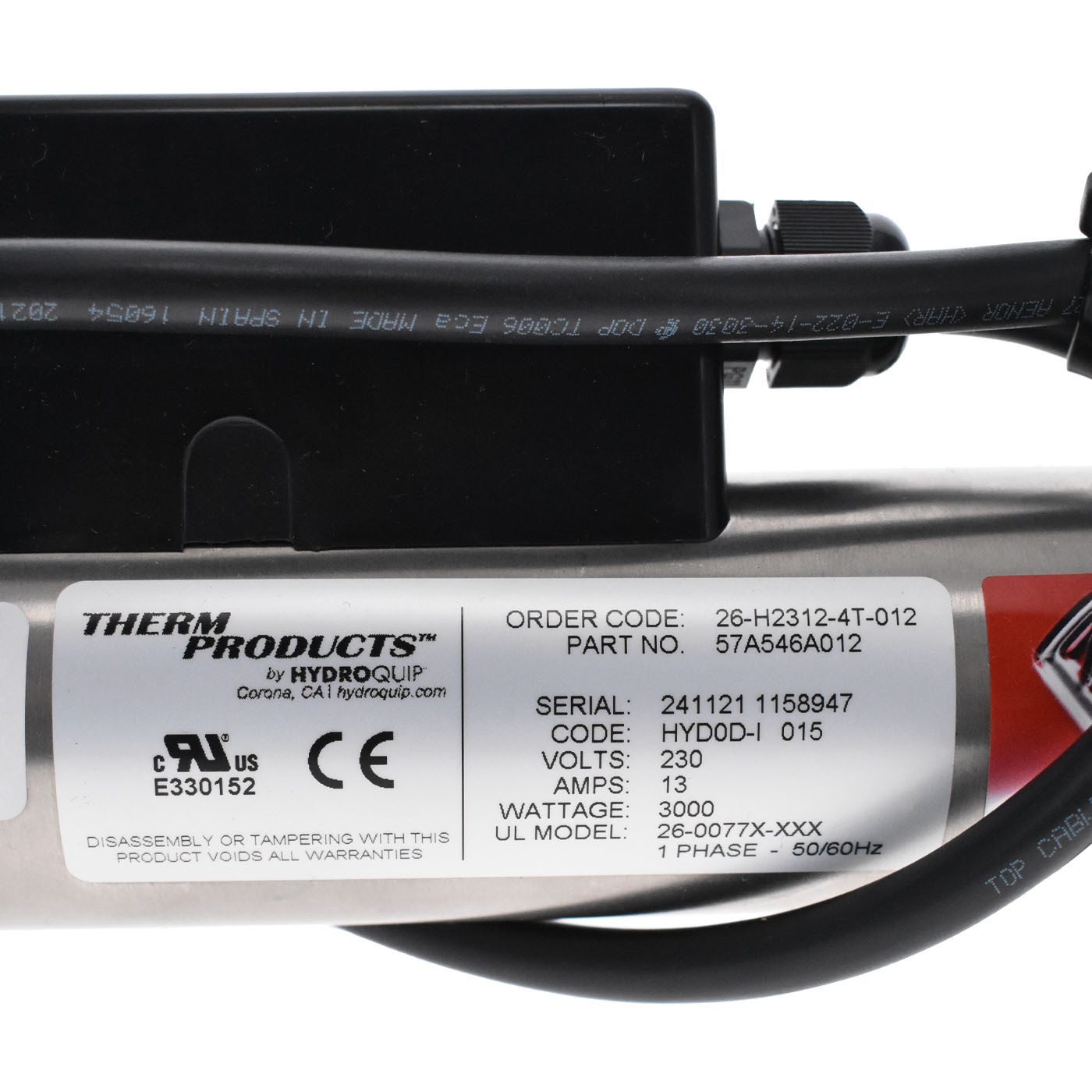 Réchauffeur Compatible Astrel 3kw Titane PFEAT3110000