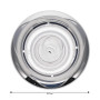 Jet 5" (127mm) Directionnel Transparent Inox Wellis