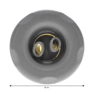4" (100mm) double rotating Poly Storm jet to screw in.