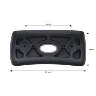 Headrest BOOSPA EVA 251 Dark Grey
