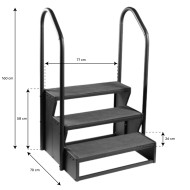 3-step Spa Stairs - Front Access