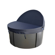 Cover for round spa ø196cm - Weather Shield - Dark Grey
