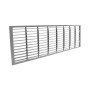 Grille d'aération pour habillage spa - 420 x 127 mm - Grise