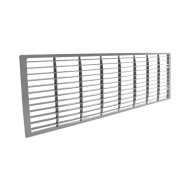 Air vent grille for spa cladding - 420 x 127 mm - Gray