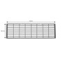 Grille d'aération pour habillage spa - 420 x 127 mm - Grise