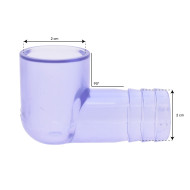 Spa cascade nozzle 90° - 3/4" (27mm)