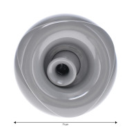 Whirlpool-Düse 4,5 Zoll (110 mm) - Richtungsdüse zum Schrauben Grau