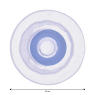 1" (25mm) transparent LED wall fitting