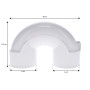 COUDE 180 ARRONDI F/F 2" 429-4030