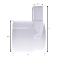 Closed manifold 2" F 2 smooth outlets 3/4" 21130-620-100