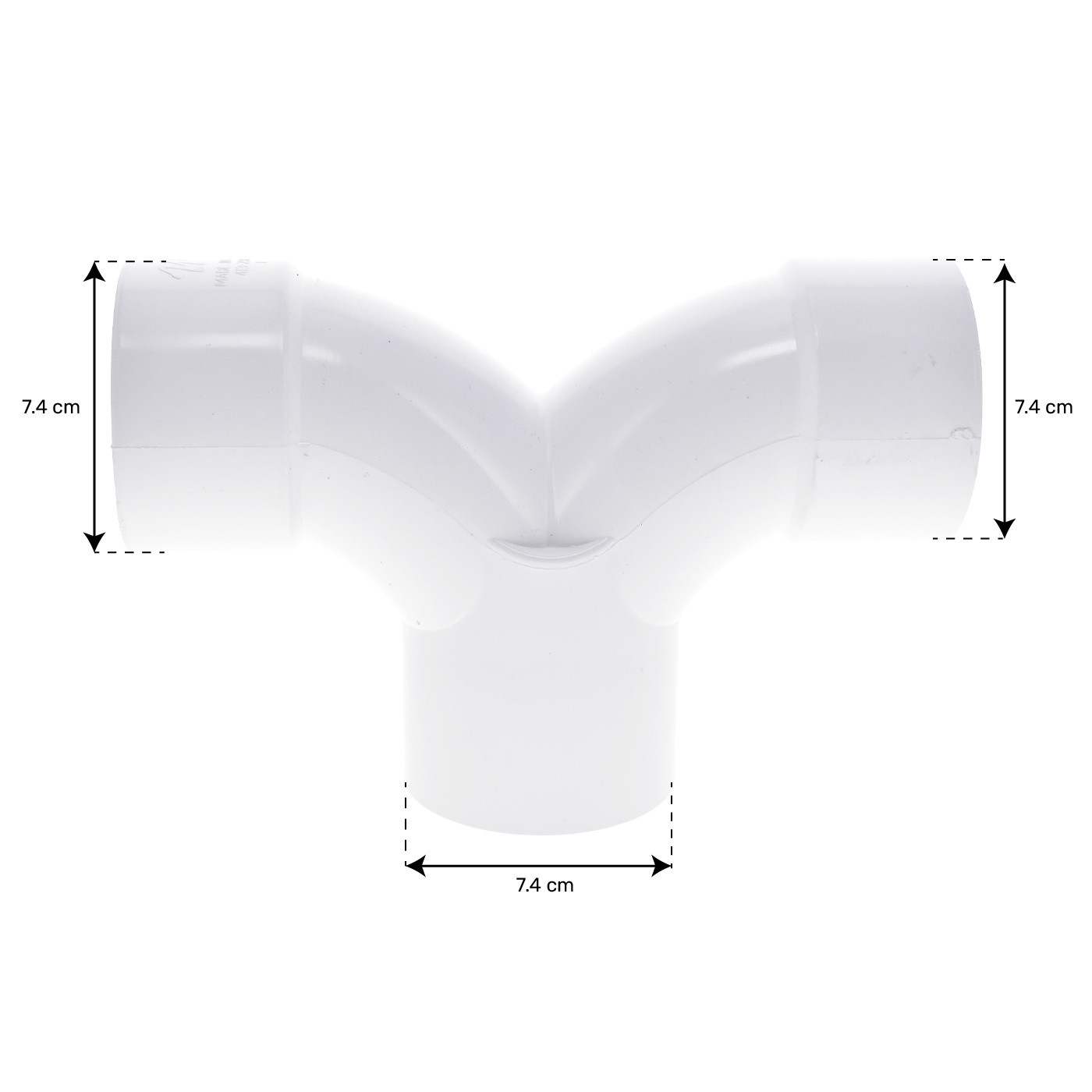 Té pour tuyau 2.5 pouces (74mm) F/F