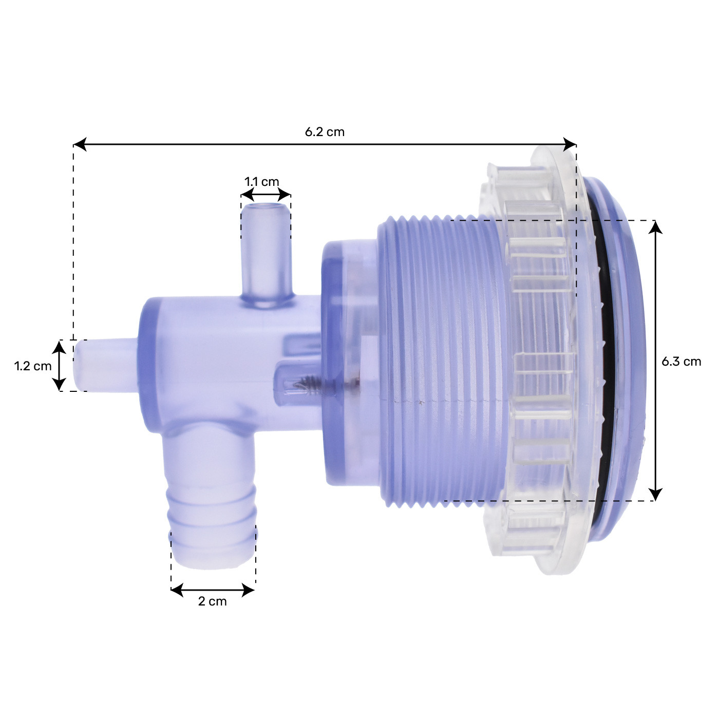 Jet 3.5" Volition Twin roto transparent