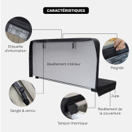 Whirlpool-Abdeckung passend für 234 × 234 cm – Radius 23 cm