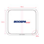 Whirlpool-Abdeckung passend für 195 × 164 cm – Radius 25 cm