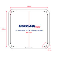 Whirlpool-Abdeckung passend für Envoy (bis 2013) (Hotspring) – mit Seitenplatten