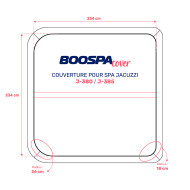 Spa Cover - J-475 / J-485 Jacuzzi - Weather Shield - Black