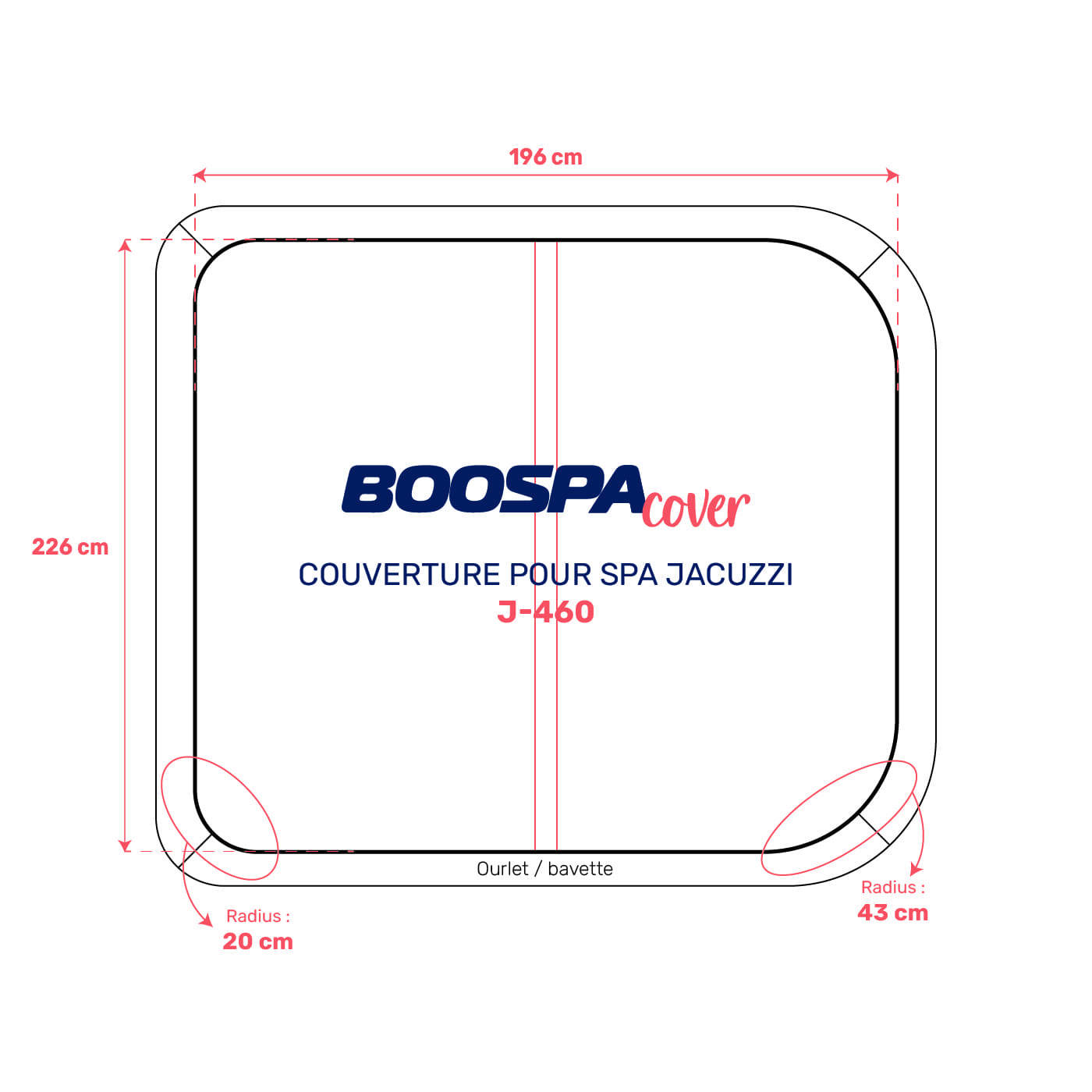 Spa Cover - J-460 Jacuzzi