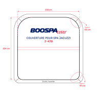 Whirlpool-Abdeckung J-470 (Jacuzzi) – Weather Shield Schwarz