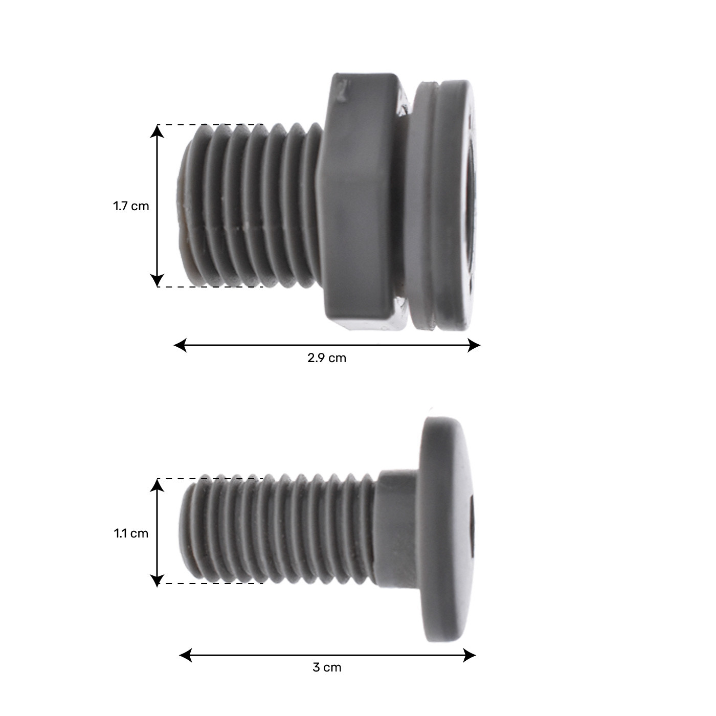 Screw for spa skimmer