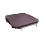 Couverture pour spa 226cm x 226cm R15cm Vinyle Marron
