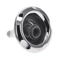 Richtungsdüse Whirlpool-Düse mit geriffeltem Loch 5" (128 mm) - zum Clippen - Edelstahlgrau