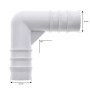 Coude 90° 3/4 Cannelé - 411-3700