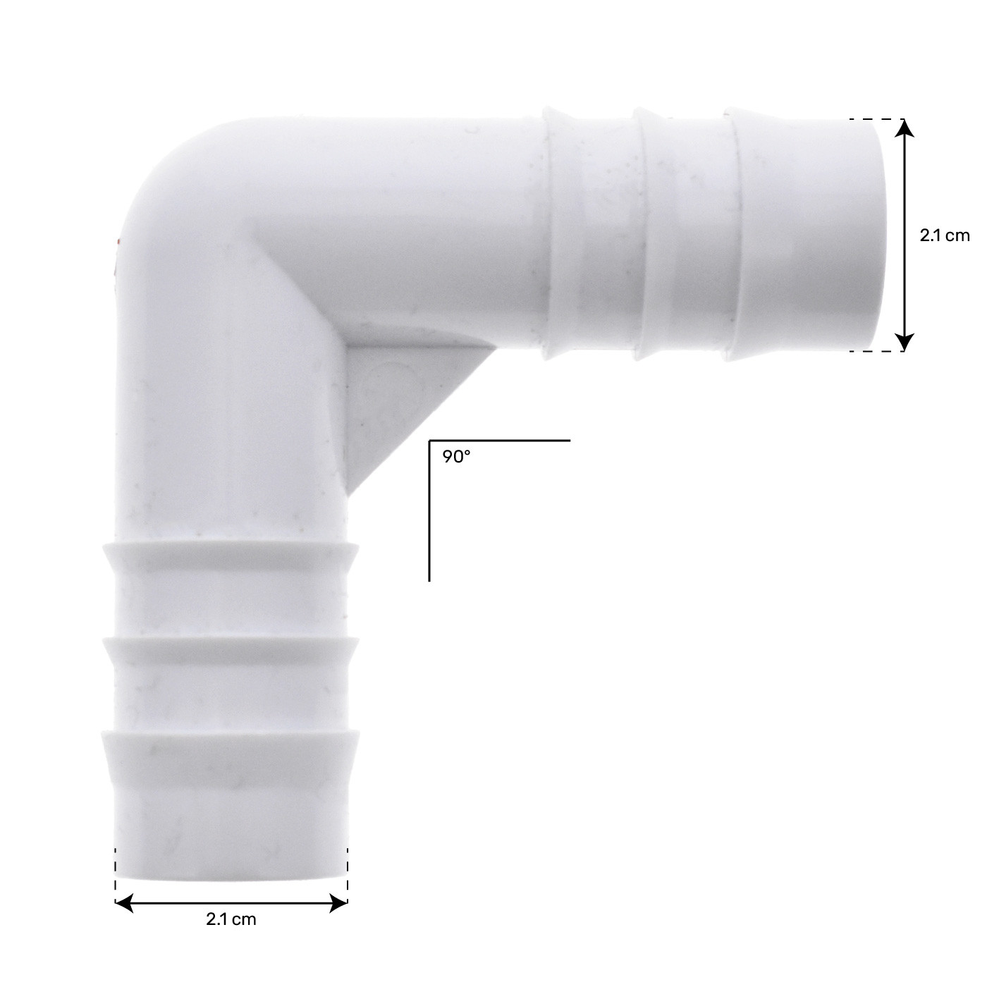Coude 90° 3/4 Cannelé - 411-3700