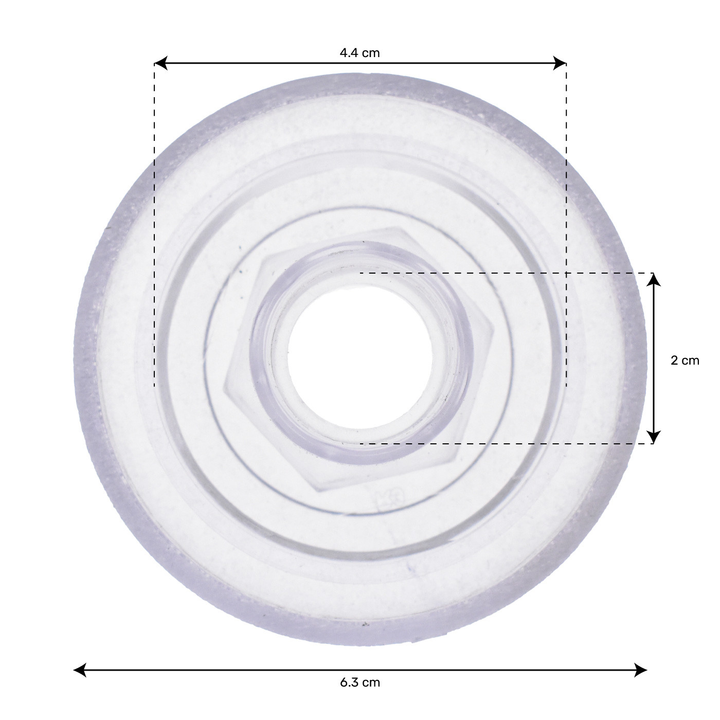 Capuchon transparent pour diverter 1" Aura / 602-3838T