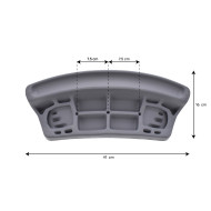 Wellis AF00032 Kopfstütze grau