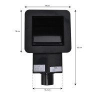 Skimmer Filtre Diametre50 - Gris Anthracite 31419CL78 - RPOR0178