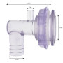 LED Threaded Socket for 2 Jet
