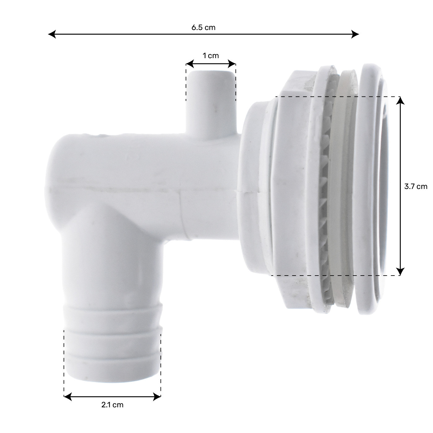 Douille filetée pour jet 2" Raccord d'arrivé d'eau mâle cannelé 3:4 pouces