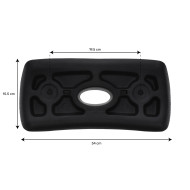 Kopfstütze Boospa EVA251 für Whirlpool - Schwarz