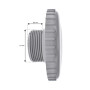 Jet orientable 12mm pour buse Aquareva Gris clair
