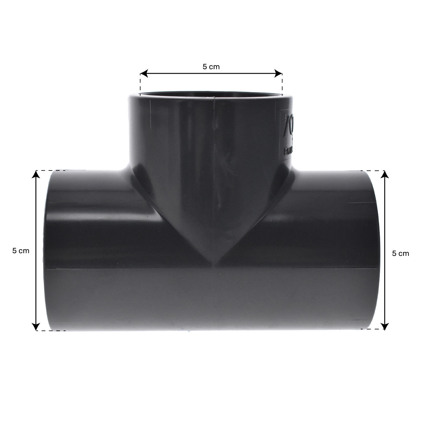 Té 50mm PVC pour tuyau de spa